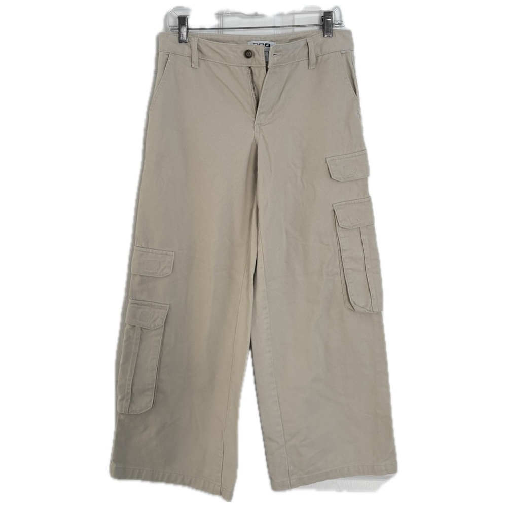 RSQ Women’s Beige Wide-Leg Cargo Pants